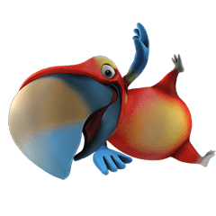 Zeezee, the funny parrot