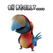 Zeezee, the funny parrot sticker #1088988