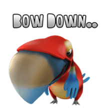 Zeezee, the funny parrot sticker #1088997