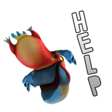 Zeezee, the funny parrot sticker #1089007