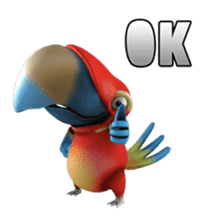 Zeezee, the funny parrot sticker #1089008