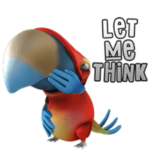 Zeezee, the funny parrot sticker #1089009