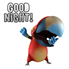 Zeezee, the funny parrot sticker #1089011