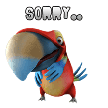 Zeezee, the funny parrot sticker #1089013