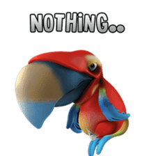 Zeezee, the funny parrot sticker #1089018