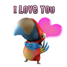 Zeezee, the funny parrot sticker #1089019