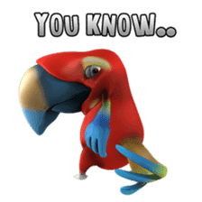 Zeezee, the funny parrot sticker #1089020