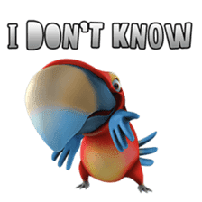 Zeezee, the funny parrot sticker #1089024