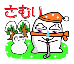 KAWAII MokoPunyu golf diary sticker #1089630