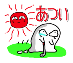 KAWAII MokoPunyu golf diary sticker #1089631