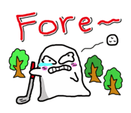 KAWAII MokoPunyu golf diary sticker #1089634