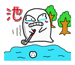 KAWAII MokoPunyu golf diary sticker #1089636