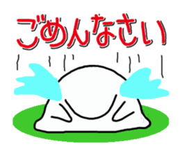 KAWAII MokoPunyu golf diary sticker #1089640