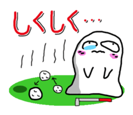 KAWAII MokoPunyu golf diary sticker #1089646
