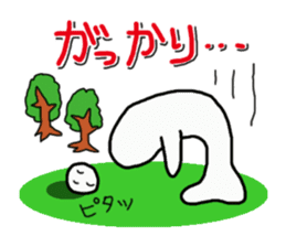 KAWAII MokoPunyu golf diary sticker #1089649