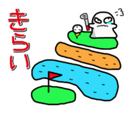 KAWAII MokoPunyu golf diary sticker #1089651
