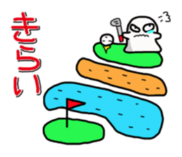 KAWAII MokoPunyu  golf diary sticker #1089651