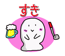 KAWAII MokoPunyu golf diary sticker #1089652