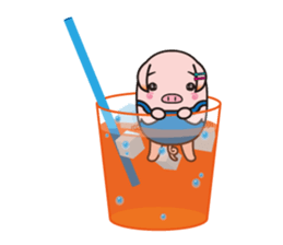 Pig high school girl JKB BOO sticker #1090307