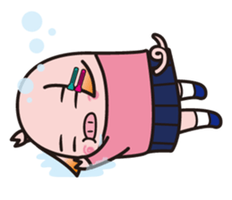 Pig high school girl JKB BOO sticker #1090309