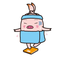 Pig high school girl JKB BOO sticker #1090318
