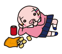Pig high school girl JKB BOO sticker #1090328