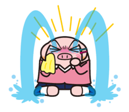 Pig high school girl JKB BOO sticker #1090333