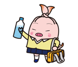Pig high school girl JKB BOO sticker #1090334
