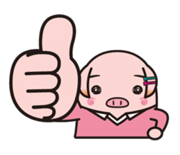 Pig high school girl JKB BOO sticker #1090336