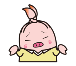 Pig high school girl JKB BOO sticker #1090337