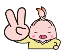 Pig high school girl JKB BOO sticker #1090338