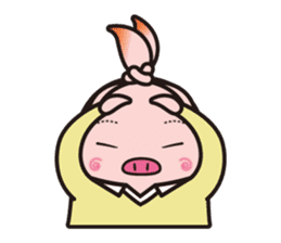 Pig high school girl JKB BOO sticker #1090339