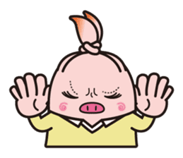 Pig high school girl JKB BOO sticker #1090341