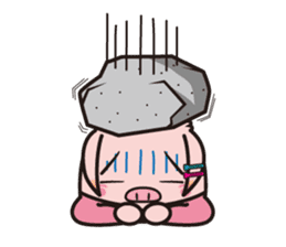 Pig high school girl JKB BOO sticker #1090343