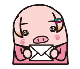 Pig high school girl JKB BOO sticker #1090345