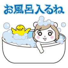 Daily life of the white bear sticker #1090547