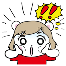 Daily life of the white bear sticker #1090553