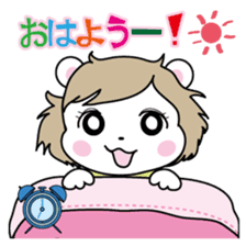 Daily life of the white bear sticker #1090555