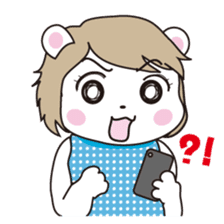 Daily life of the white bear sticker #1090557