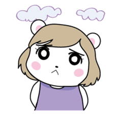 Daily life of the white bear sticker #1090561