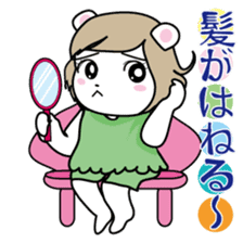 Daily life of the white bear sticker #1090563