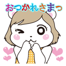 Daily life of the white bear sticker #1090573