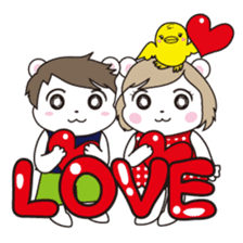 Daily life of the white bear sticker #1090576