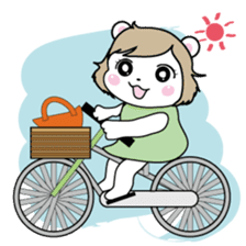 Daily life of the white bear sticker #1090581