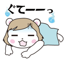 Daily life of the white bear sticker #1090582