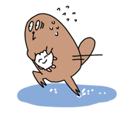 Sea otter Sticker sticker #1090960