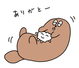 Sea otter Sticker sticker #1090965