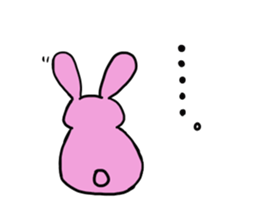 Misunderstanding of the rice cake rabbit sticker #1092001