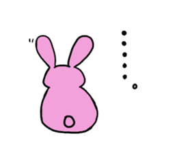 Misunderstanding of the rice cake rabbit sticker #1092001