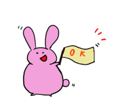 Misunderstanding of the rice cake rabbit sticker #1092010